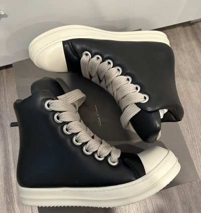 Rick Owens Jumbo Lace Padded Ramones High Size 41