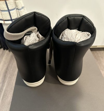 Rick Owens Jumbo Lace Padded Ramones High Size 41