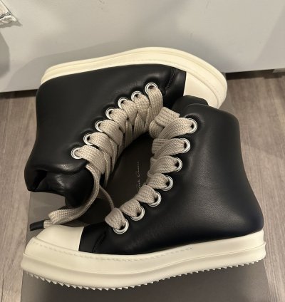 Rick Owens Jumbo Lace Padded Ramones High Size 43