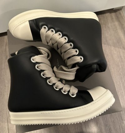 Rick Owens Jumbo Lace Padded Ramones High Size 43