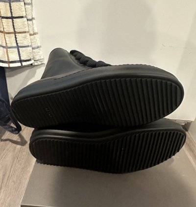 Rick owens jumbo lace Ramones High triple black size 44