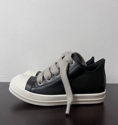 RICK OWENS JUMBO LACE RAMONES LOW SNEAKER