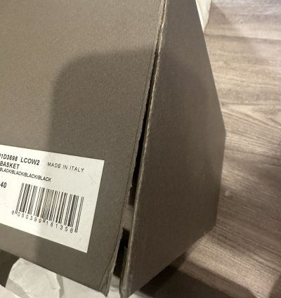 Rick Owens jumbo lace triple black geobaskets size 40