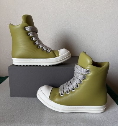Rick Owens Jumbo Laced Padded Ramones in Acid