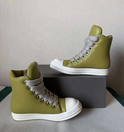 Rick Owens Jumbo Laced Padded Ramones in Acid
