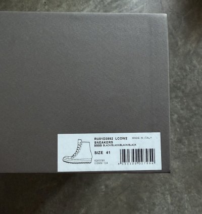 RICK OWENS JUMBO LACED SNEAKERS