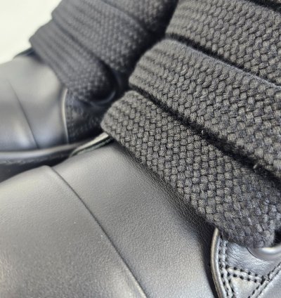 Rick Owens Jumbo Laces Black Low Top Sneakers New 44 5