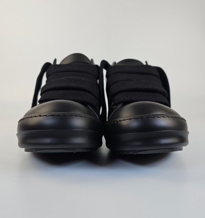 Rick Owens Jumbo Laces Black Low Top Sneakers New 44 5