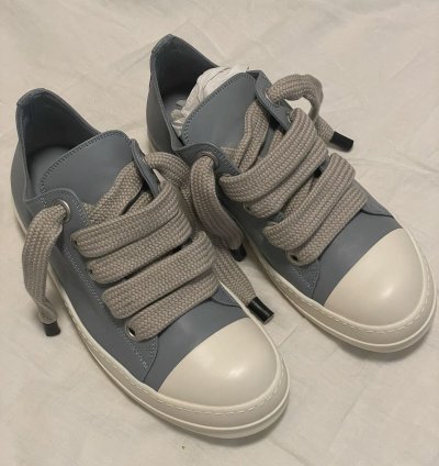 Rick Owens Jumbolace Ramones Pale Blue 42 5 (9 5US)