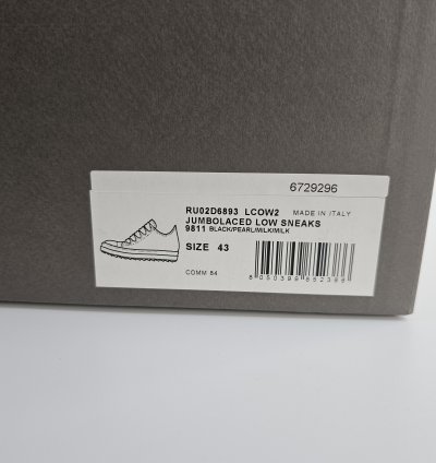 Rick Owens Jumbolaced Porterville Black Sneakers New 43