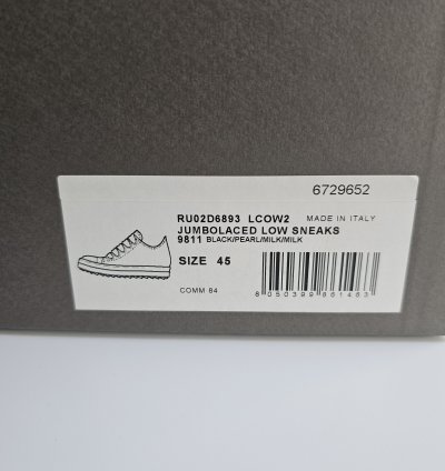 Rick Owens Jumbolaced Porterville Black Sneakers New 45