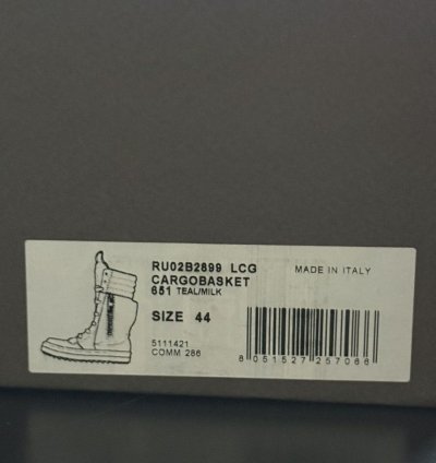 Rick Owens Leather Cargobasket in Teal