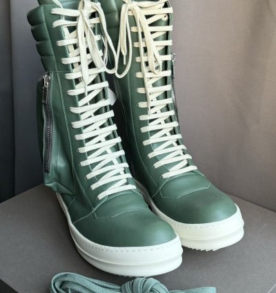Rick Owens Leather Cargobasket in Teal