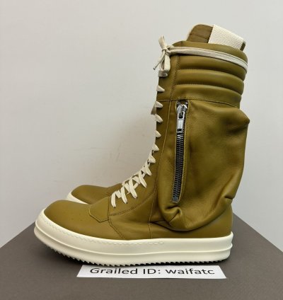 RICK OWENS LEATHER SULPHATE MILK CARGOBASKETS