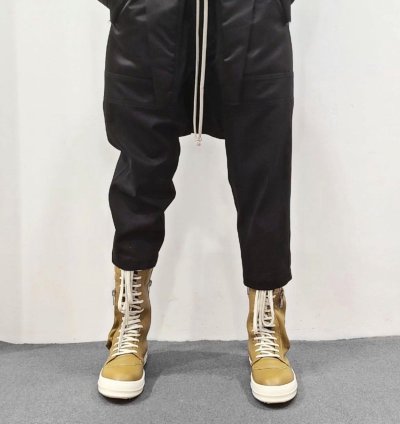 RICK OWENS LEATHER SULPHATE MILK CARGOBASKETS