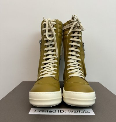 RICK OWENS LEATHER SULPHATE MILK CARGOBASKETS
