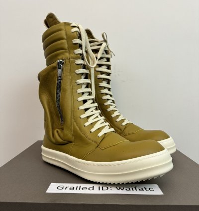 RICK OWENS LEATHER SULPHATE MILK CARGOBASKETS