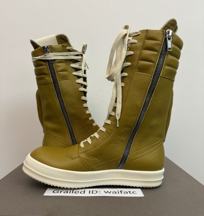 RICK OWENS LEATHER SULPHATE MILK CARGOBASKETS