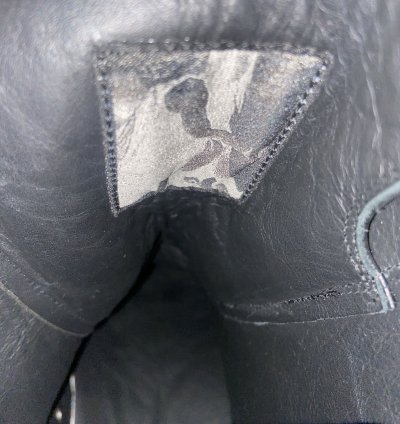 Rick Owens leather zip high top sneakers black on black