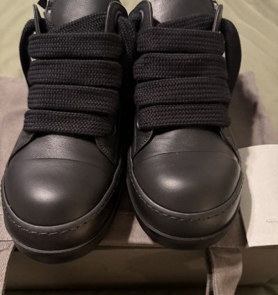 Rick Owens Lido Jumbo Laced Low - Blk - 44