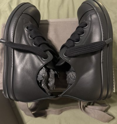 Rick Owens Lido Jumbo Laced Low - Blk - 44