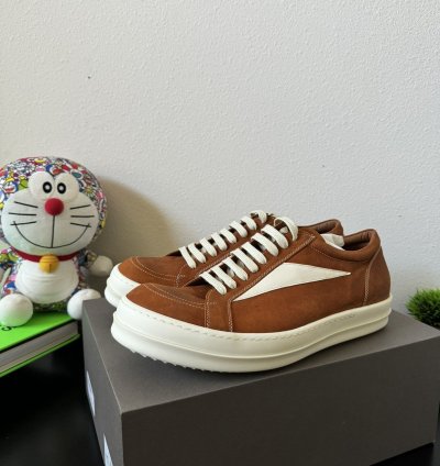 Rick Owens Lido Vintage Sneakers in Clay Milk