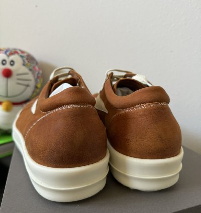 Rick Owens Lido Vintage Sneakers in Clay Milk