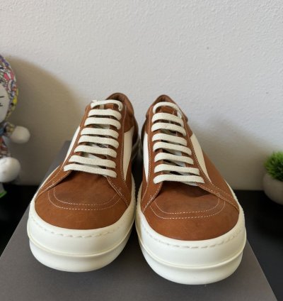 Rick Owens Lido Vintage Sneakers in Clay Milk