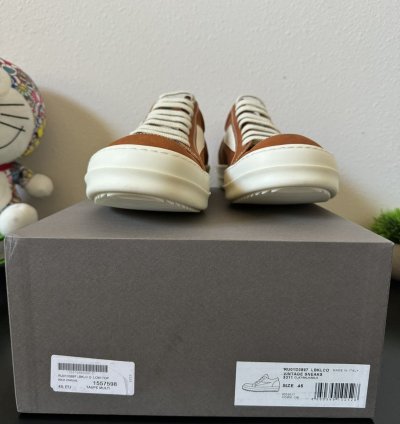 Rick Owens Lido Vintage Sneakers in Clay Milk