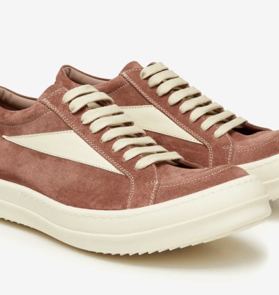 rick owens Lido Vintage Suede Dusty Pink Milk SS24