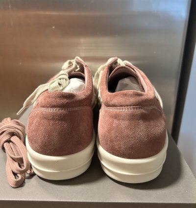 rick owens Lido Vintage Suede Dusty Pink Milk SS24