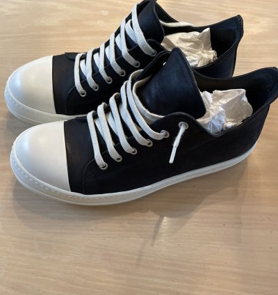 RICK OWENS LOW LEATHER RAMONES NWT