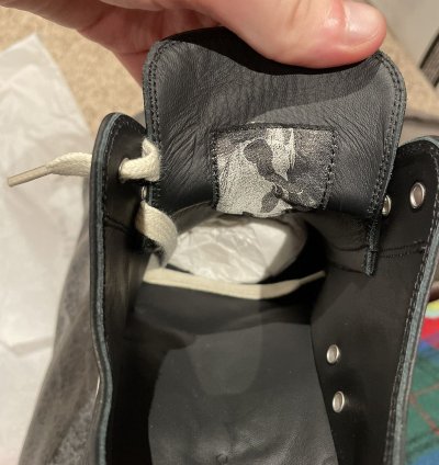 RICK OWENS LOW LEATHER RAMONES NWT