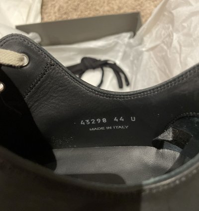RICK OWENS LOW LEATHER RAMONES NWT