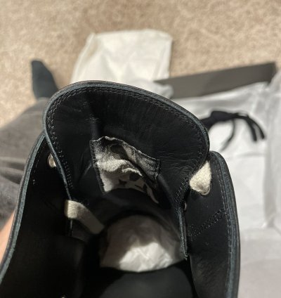 RICK OWENS LOW LEATHER RAMONES NWT
