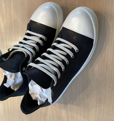 RICK OWENS LOW LEATHER RAMONES NWT