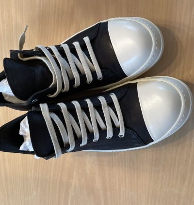 RICK OWENS LOW LEATHER RAMONES NWT