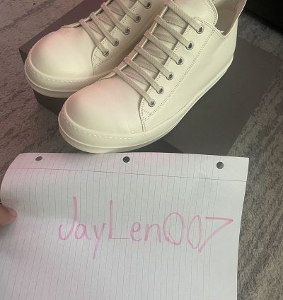 Rick Owens low-top sneaker size 42