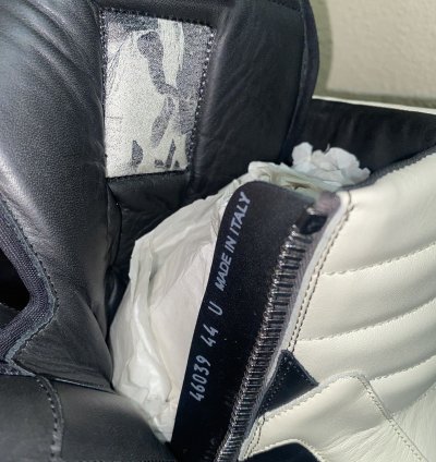 Rick Owens Luxor Geobasket Black Milk Milk Size 44