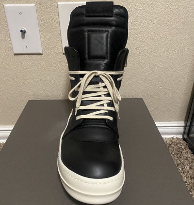 Rick Owens Luxor Geobasket Black Milk Milk Size 44