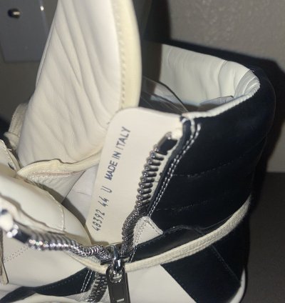 Rick Owens Luxor Geobasket Milk Black Milk Size 44