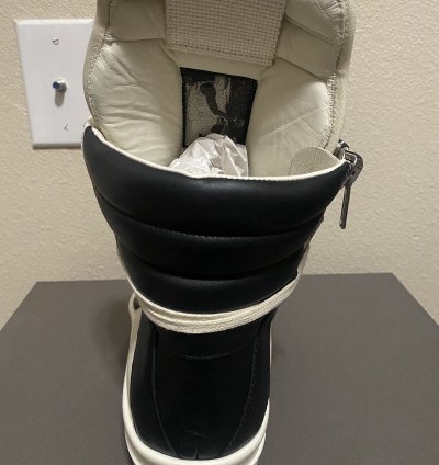 Rick Owens Luxor Geobasket Milk Black Milk Size 44