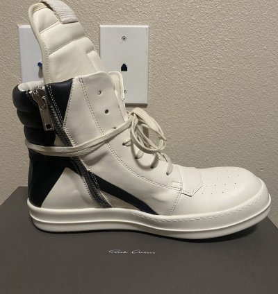 Rick Owens Luxor Geobasket Milk Black Milk Size 44