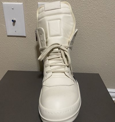 Rick Owens Luxor Geobasket Milk Black Milk Size 44