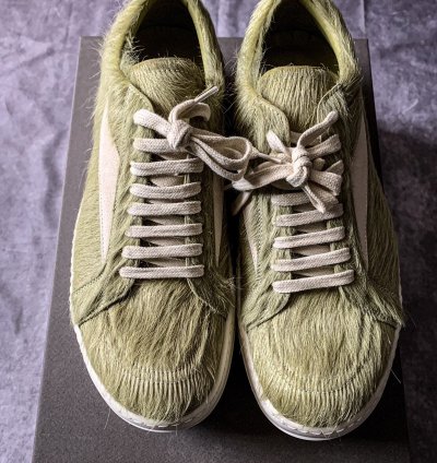Rick Owens Luxor Runaway Vintage Low Dirty Acid Cow Fur