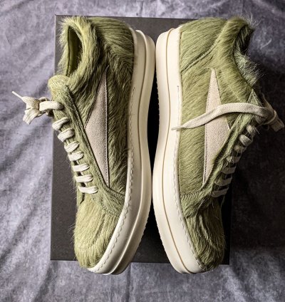 Rick Owens Luxor Runaway Vintage Low Dirty Acid Cow Fur
