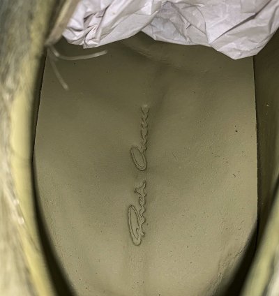 Rick Owens Luxor Runaway Vintage Low Dirty Acid Cow Fur
