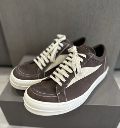 RICK OWENS LUXOR VINTAGE SNEAKER BROWN FW23