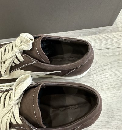 RICK OWENS LUXOR VINTAGE SNEAKER BROWN FW23