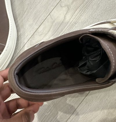 RICK OWENS LUXOR VINTAGE SNEAKER BROWN FW23